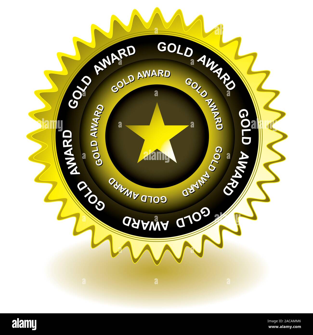 Gold award Symbol Stockfoto