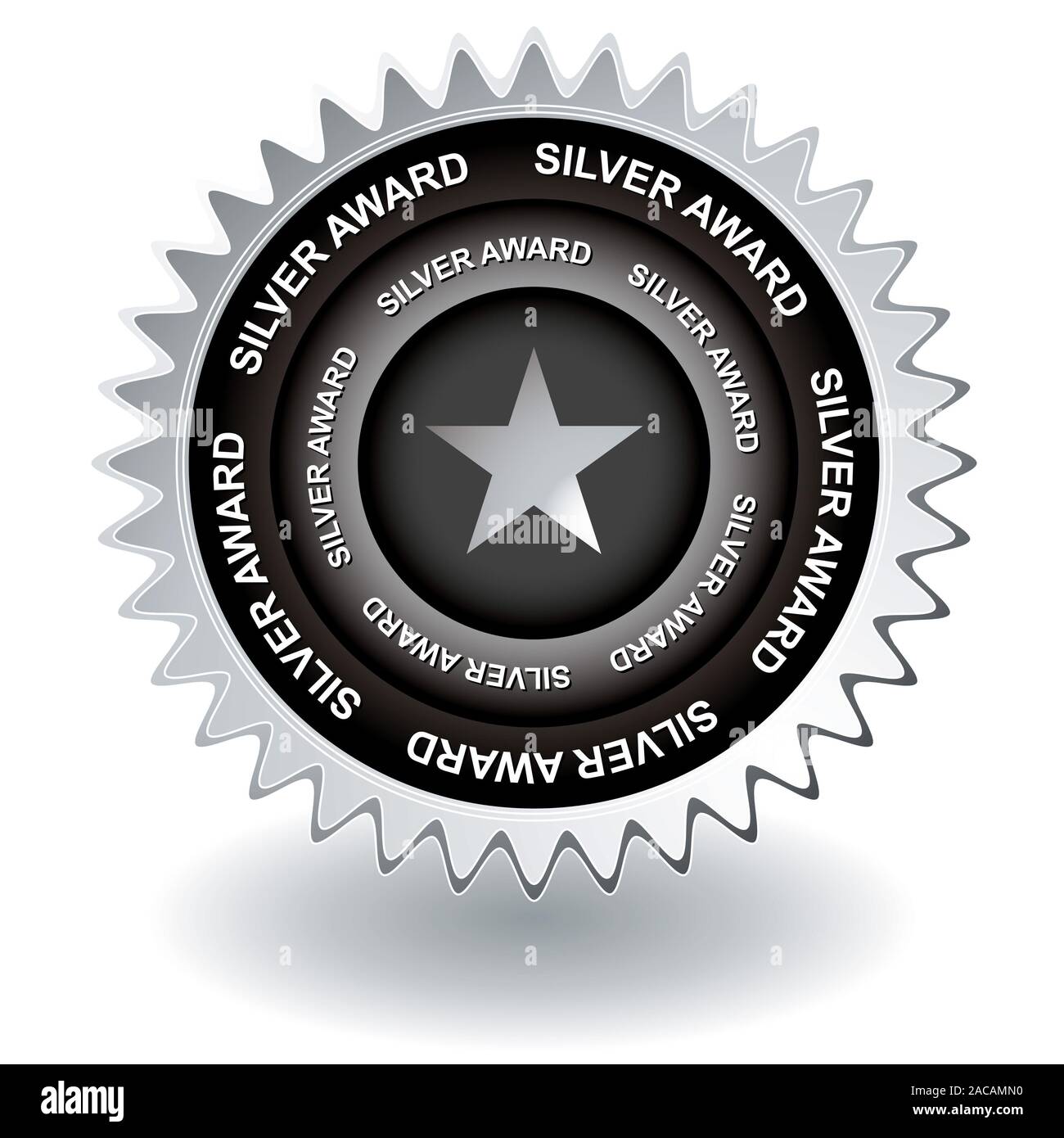 Silver Award Symbol Stockfoto