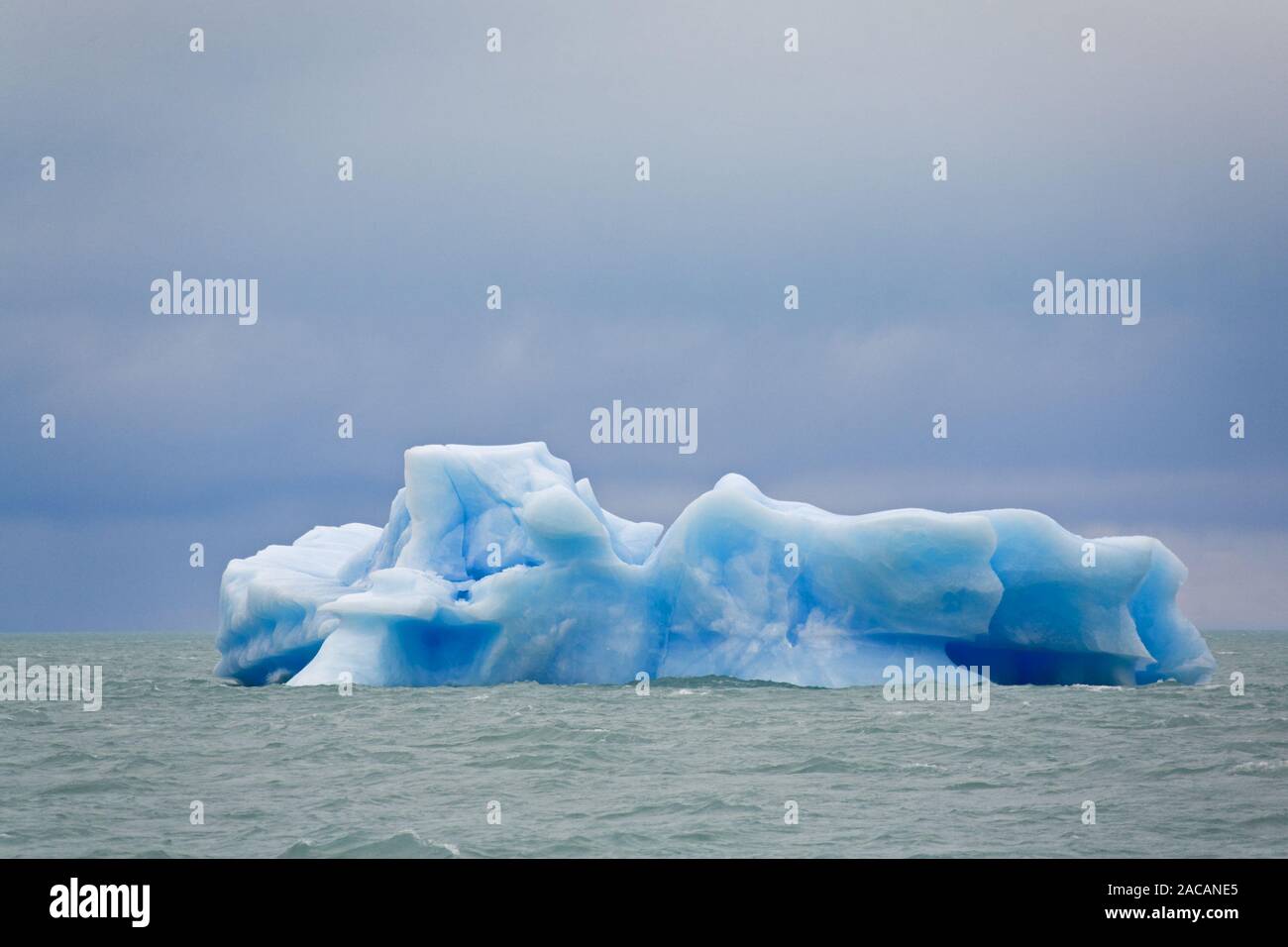 Eisberge an Spegazzini Gletscher am See Lago Argentino, Argentinien Stockfoto