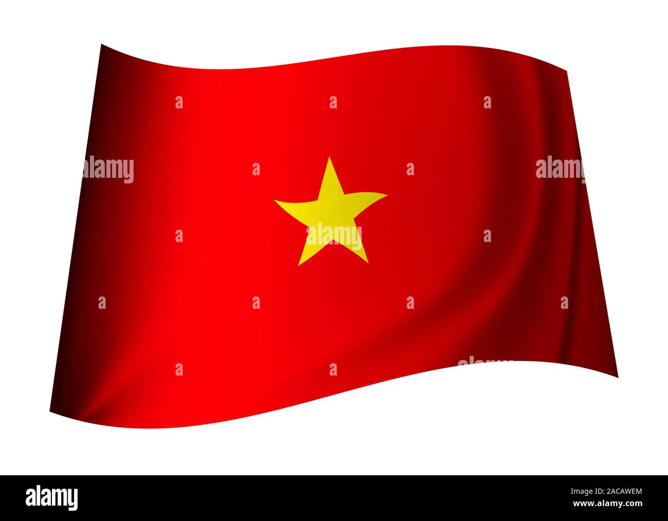 Vietnam Flagge Stockfoto