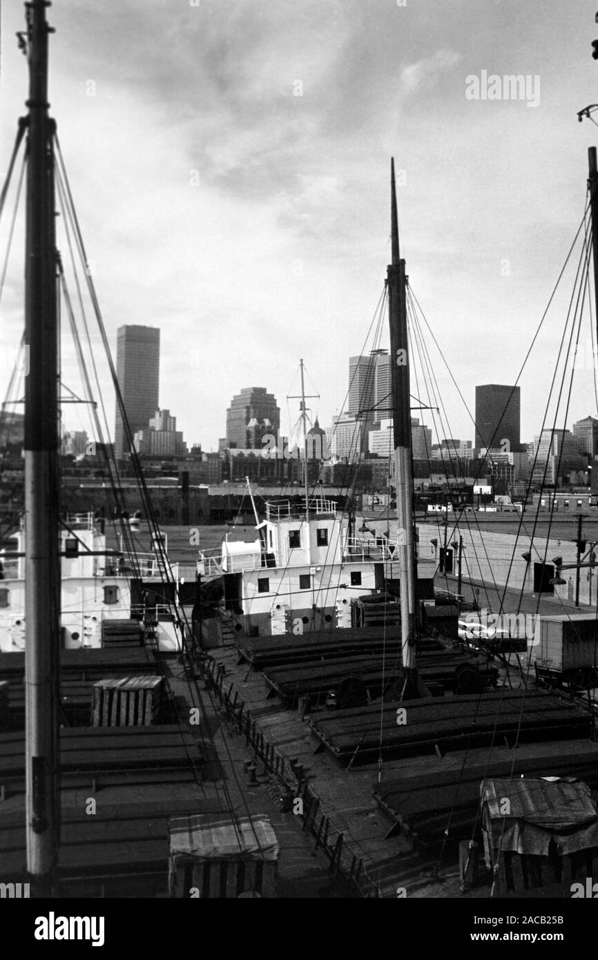 Skyline von Montreal, 1962. Skyline von Montreal, 1962. Stockfoto