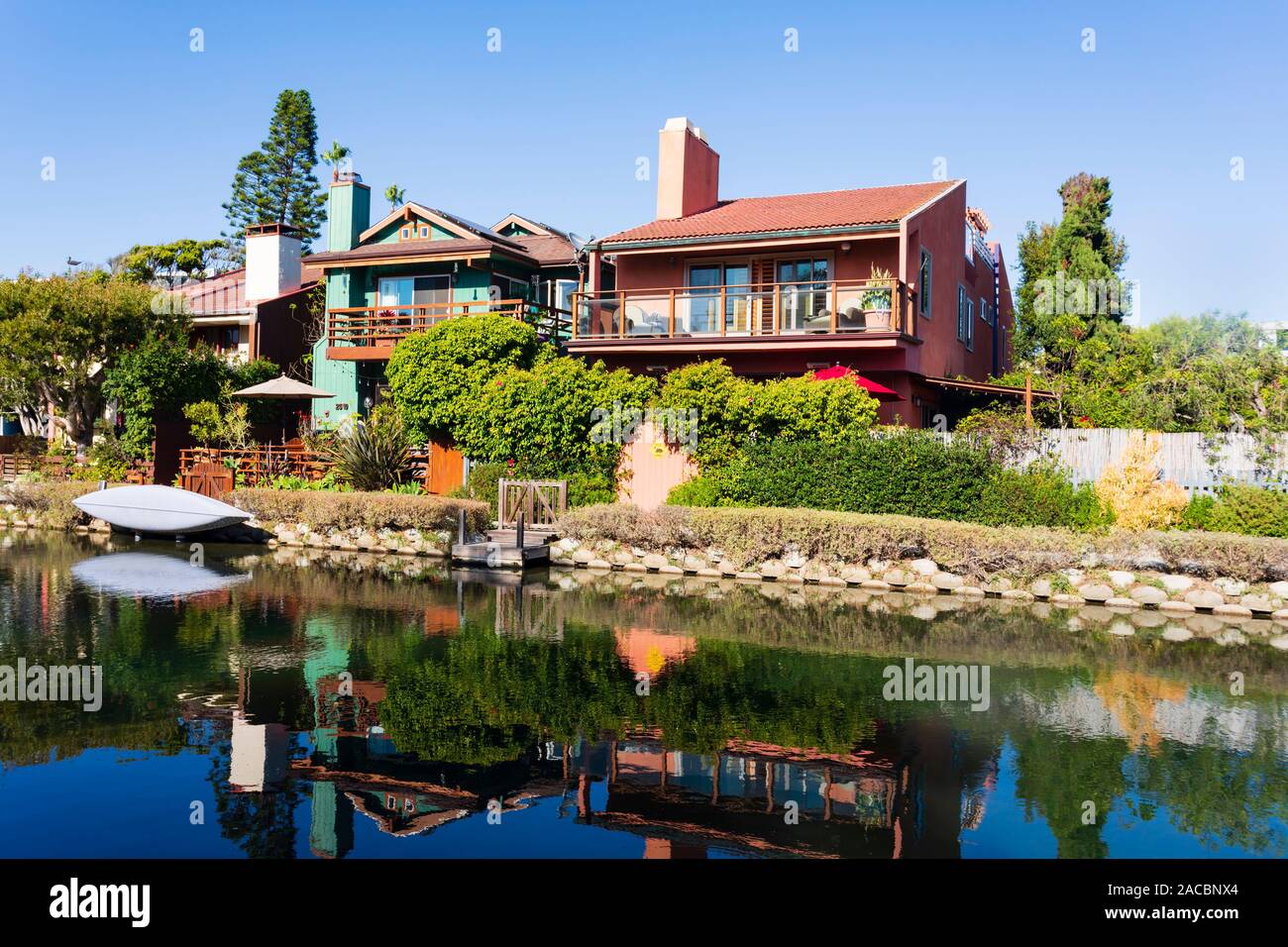 Venedig Kanäle, Santa Monica, Kalifornien, Vereinigte Staaten von Amerika. USA. Oktober 2019 Stockfoto