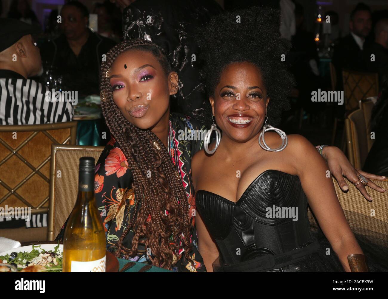 Los Angeles, Kalifornien, USA. 01 Dez, 2019. Weinbrand, Brandy Rayana Norwood, Rhonda Ross Kendrick, auf der 29. jährlichen DIVAS einfach Singen auf der Welt-AIDS-Tag an Taglyan kulturellen Komplex in Los Angeles, Kalifornien am 1. Dezember 2019. Kredit Faye Sadou/MediaPunch Stockfoto