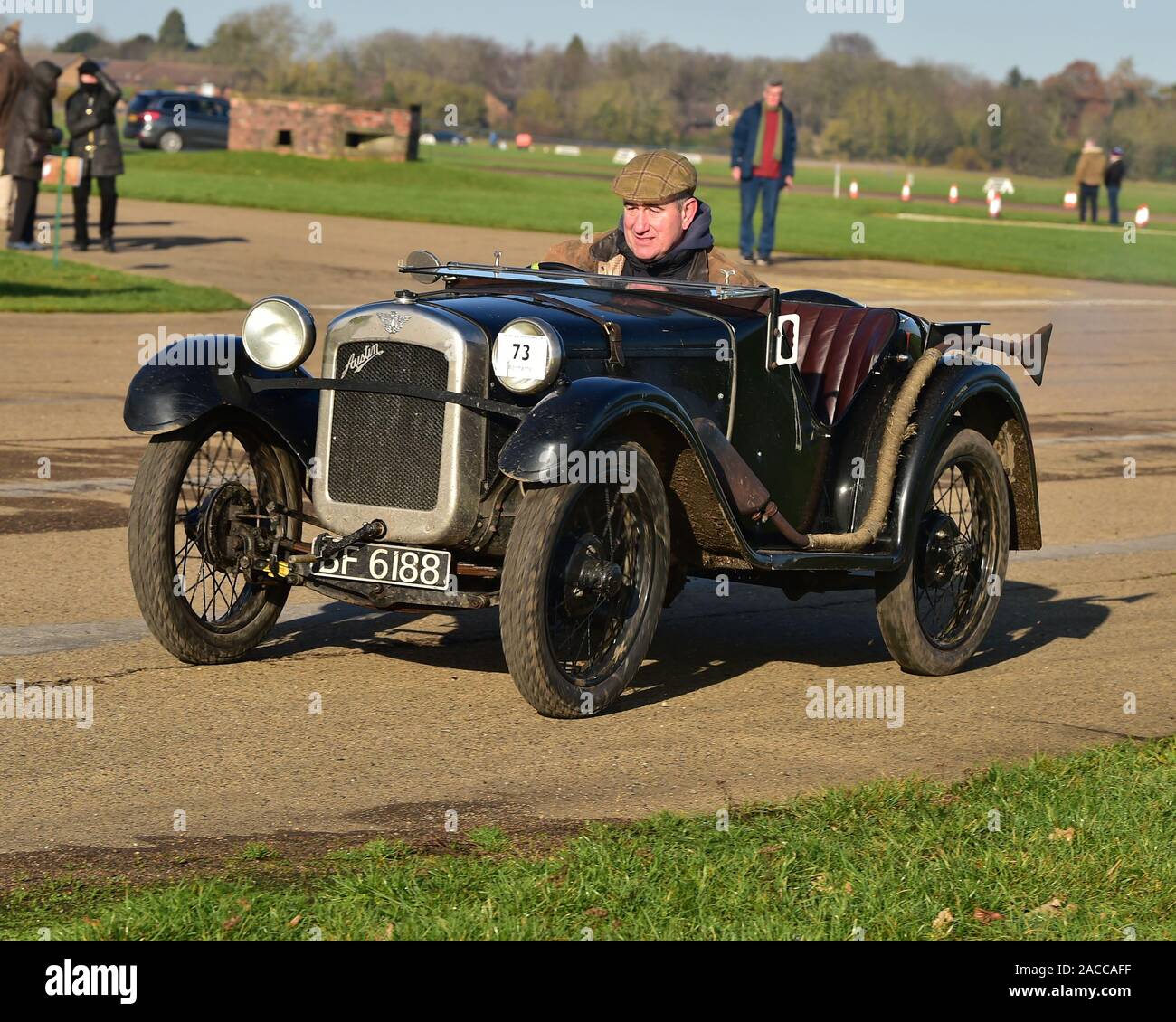 Richard Baxter, Austin Ulster Nachbau, VSCC, Winter treibenden Tests, Bicester Erbe, Bicester, Oxfordshire, England, Samstag, 30. November 2019, Auto Stockfoto