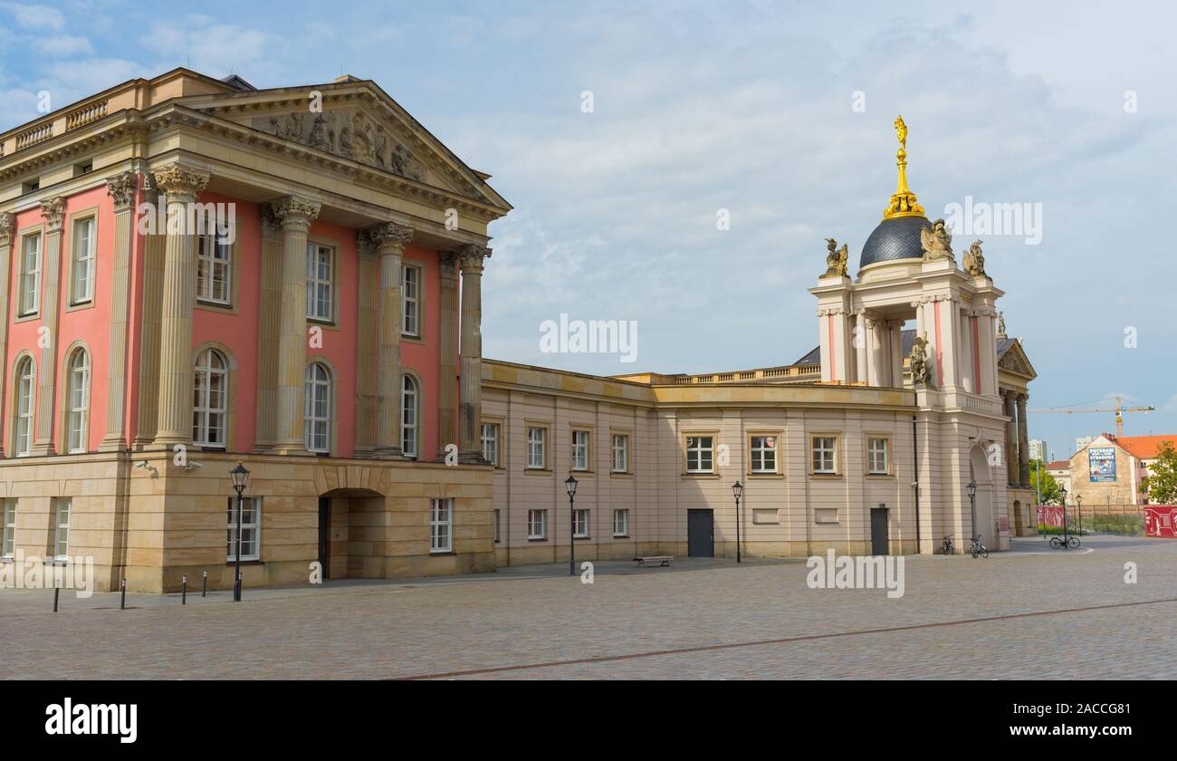 Potsdam, Berlin - Deutschland - August 7, 2019: Blick auf Steubenplatz Stockfoto