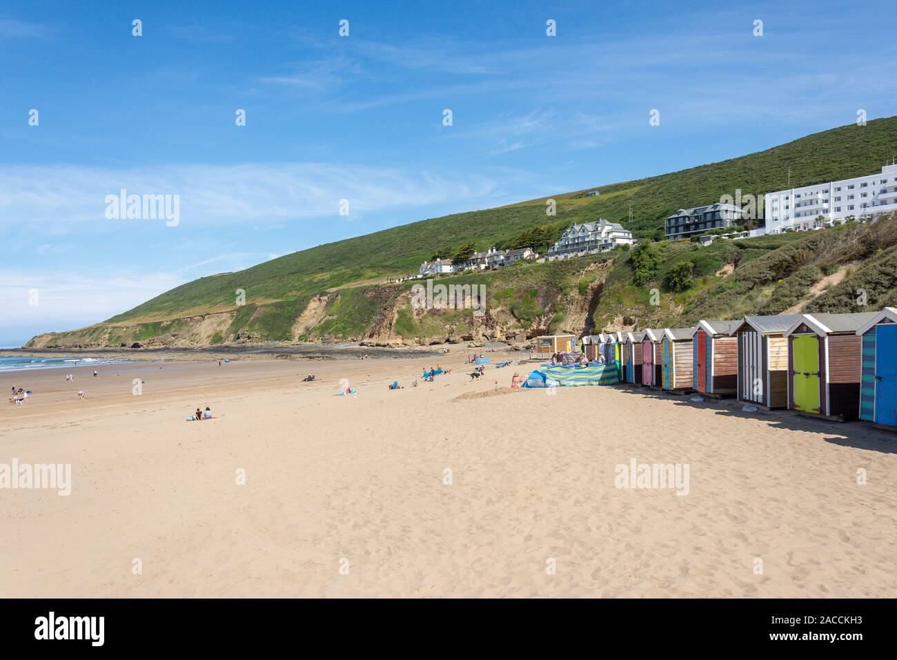 Saunton Sands Beach, Saunton, Devon, England, Vereinigtes Königreich Stockfoto