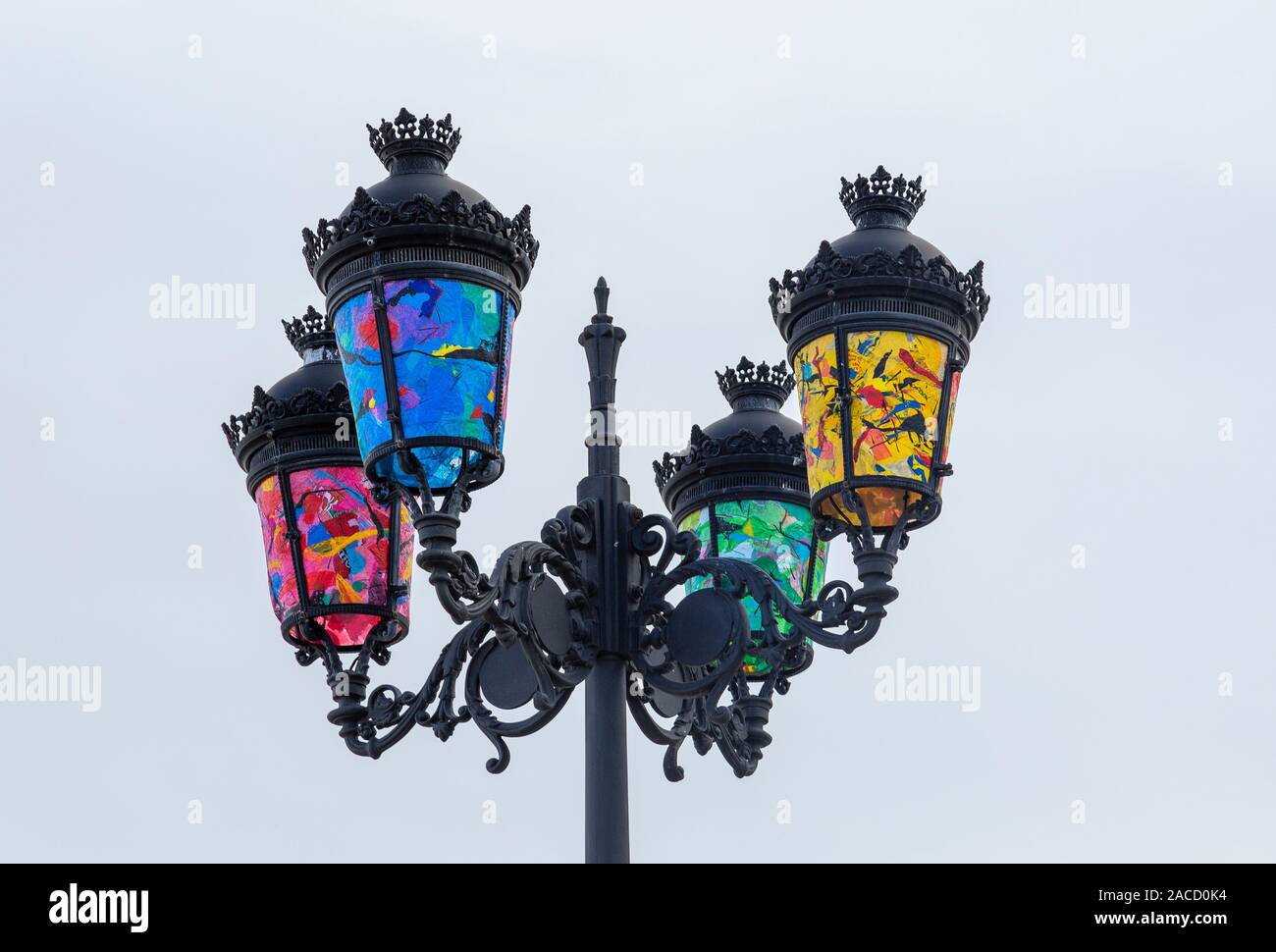 1920er Art Deco Lampen Stockfoto