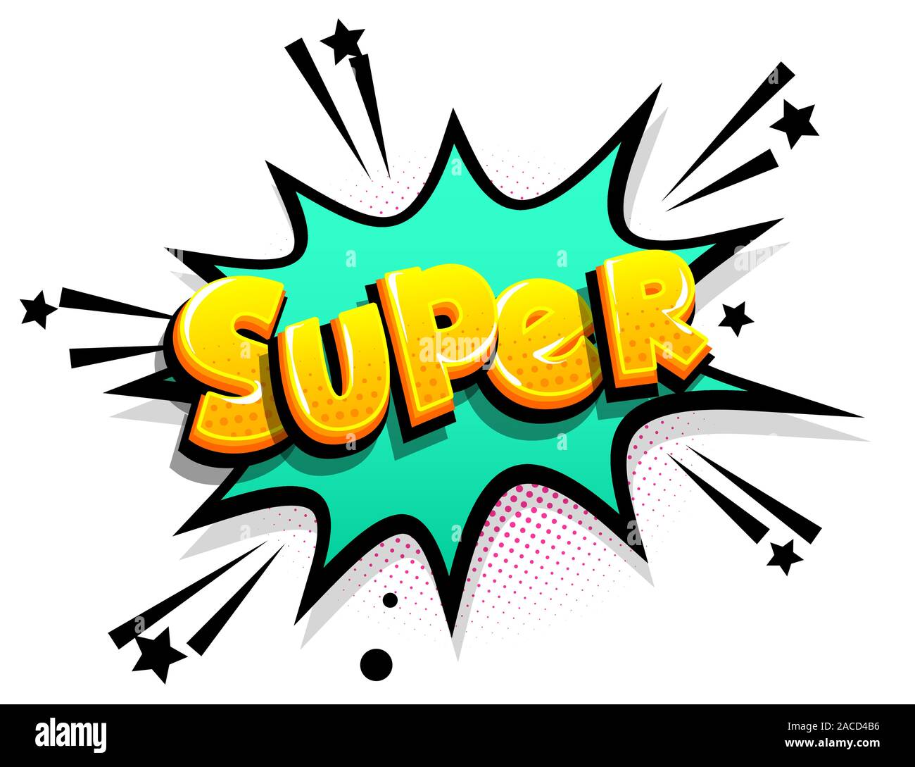 Comics text Werben phrase Verkauf pop art Stock Vektor