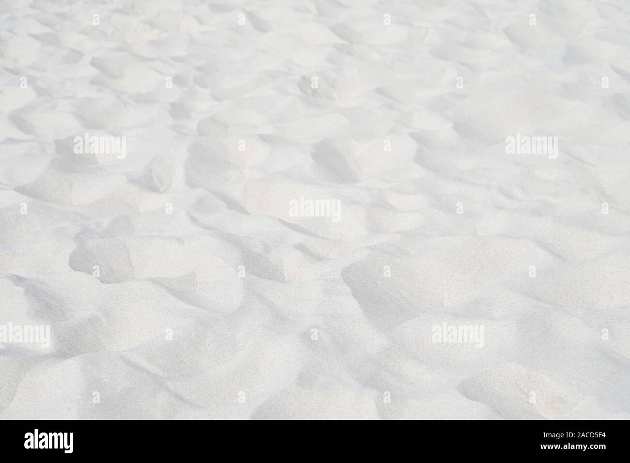 Unberührte weiße Sand strand Natur Hintergrund mit Kopie Raum Stockfoto