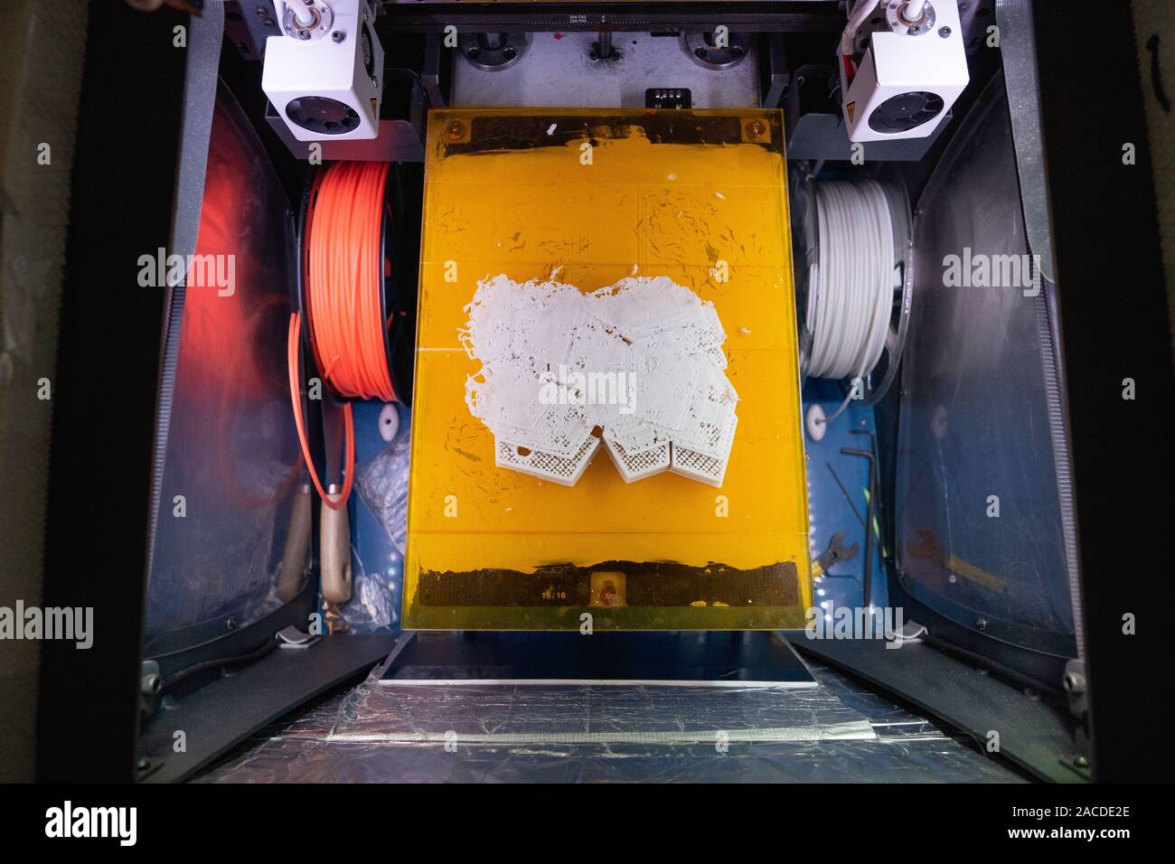 3D-Drucker ABS-Kunststoff drucken Fehler, Fehler, Fehler Stockfoto