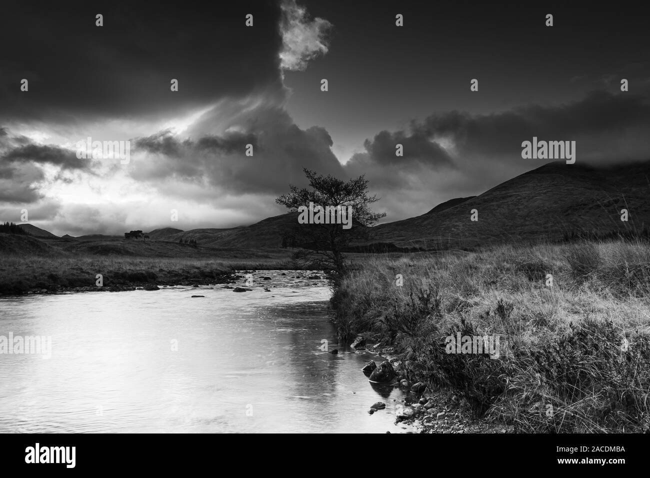 Brücke von Orchy, Teil der West Highland Way, Schottland Stockfoto