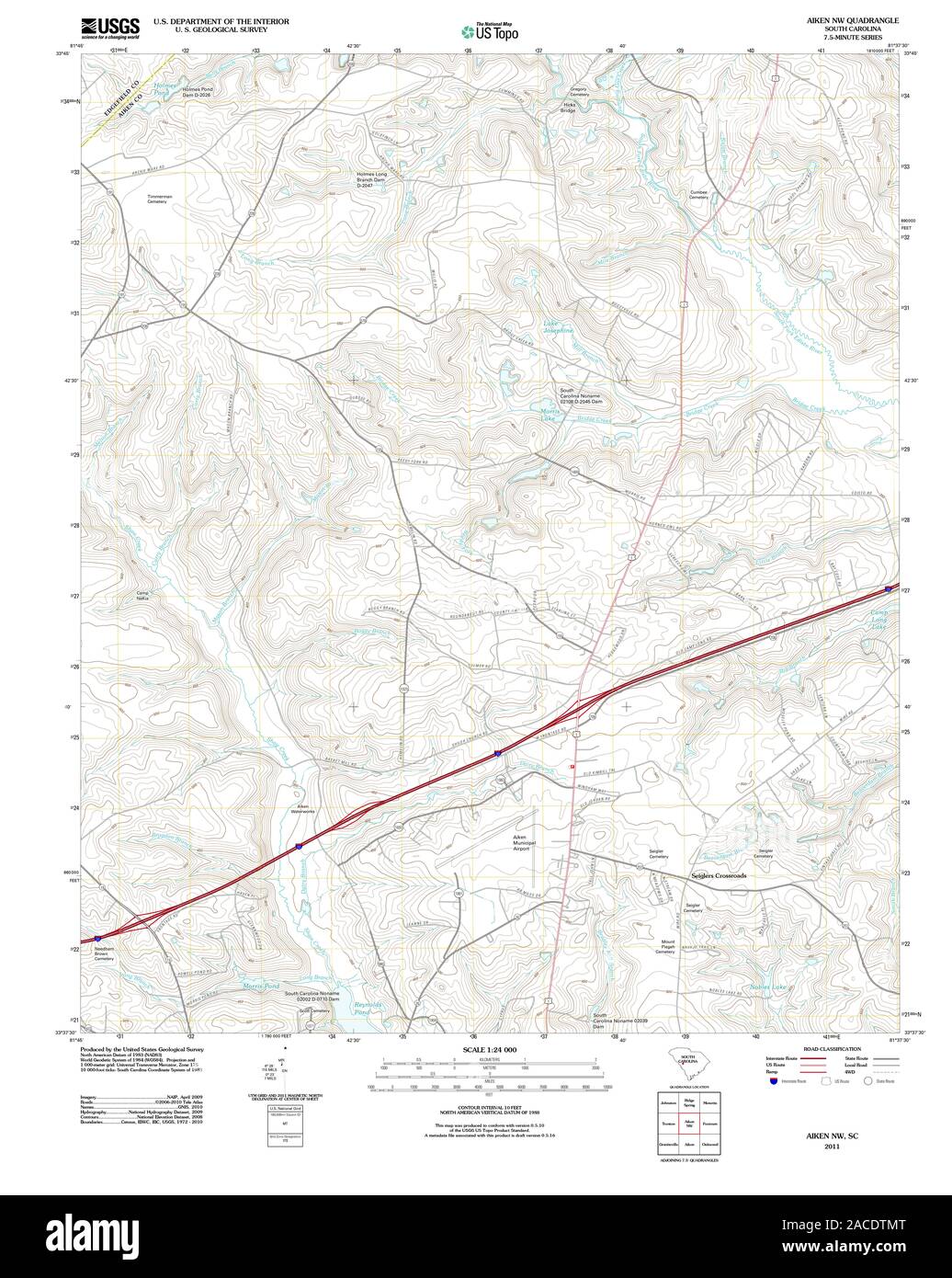 Aiken south carolina karte Fotos und Bildmaterial in hoher Auflösung
