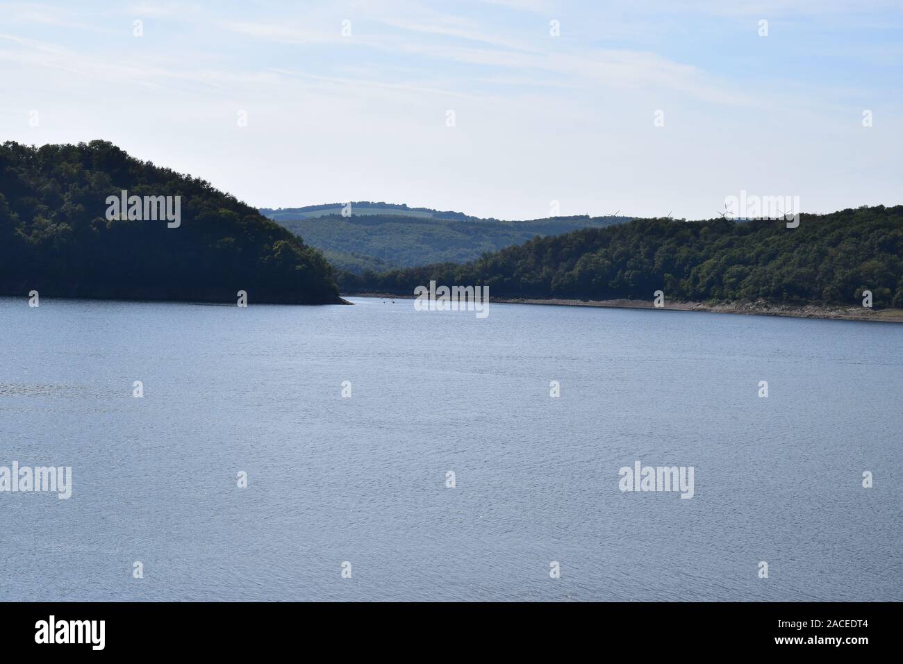 Rursee in der Nordeifel Stockfoto