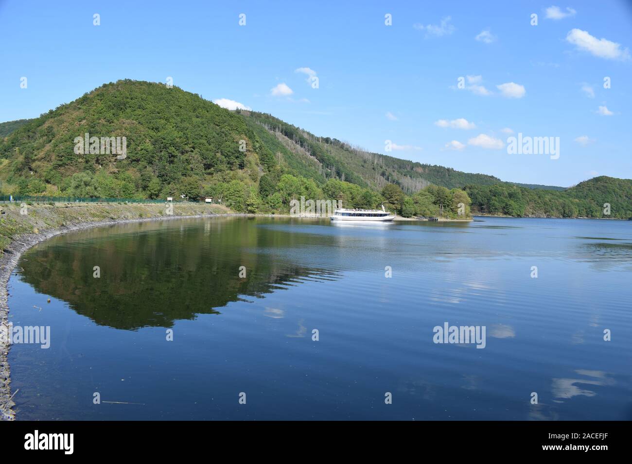 Rursee in der Nordeifel Stockfoto