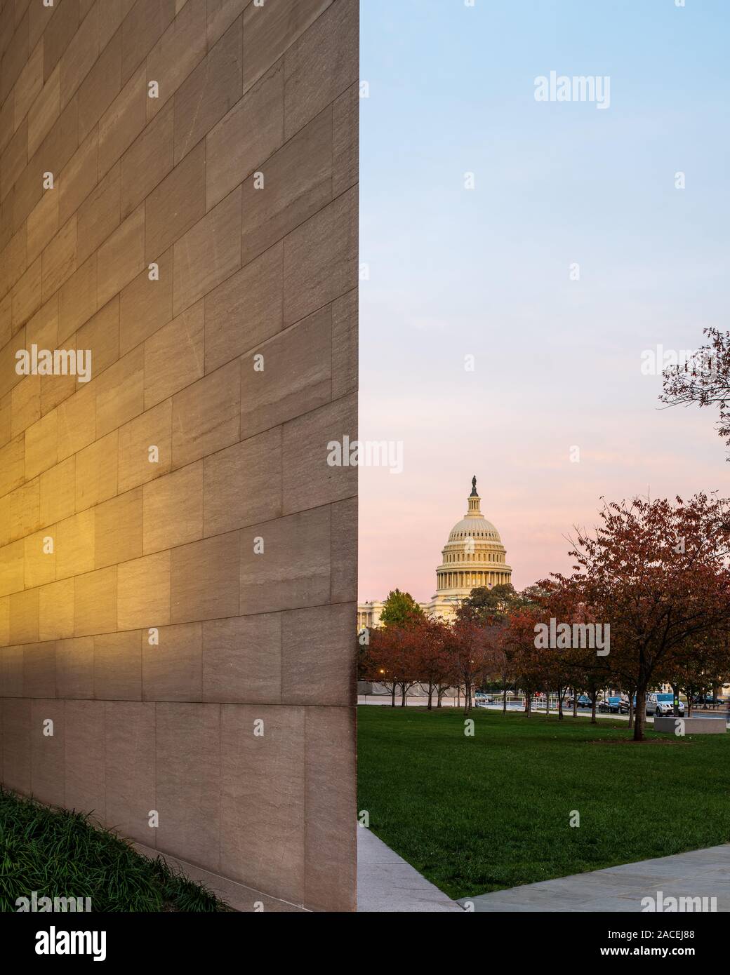 National Gallery Kunst, entworfen von I.M. Pei Stockfoto