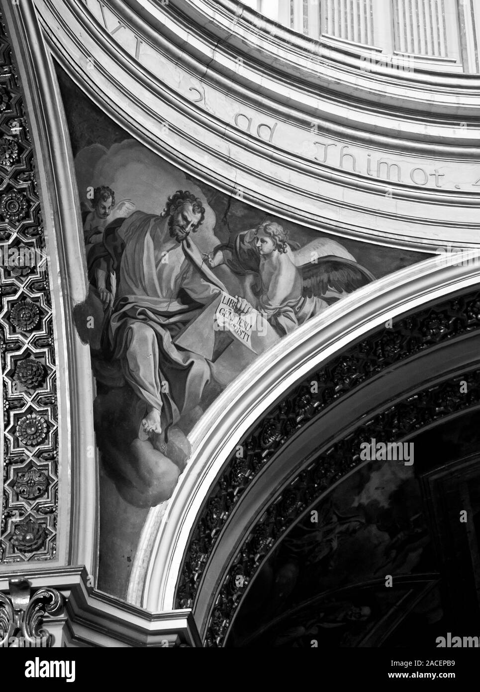 Die majestätischen und schönen Innenraum der Kathedrale von St. Paul in Mdina, Malta Stockfoto