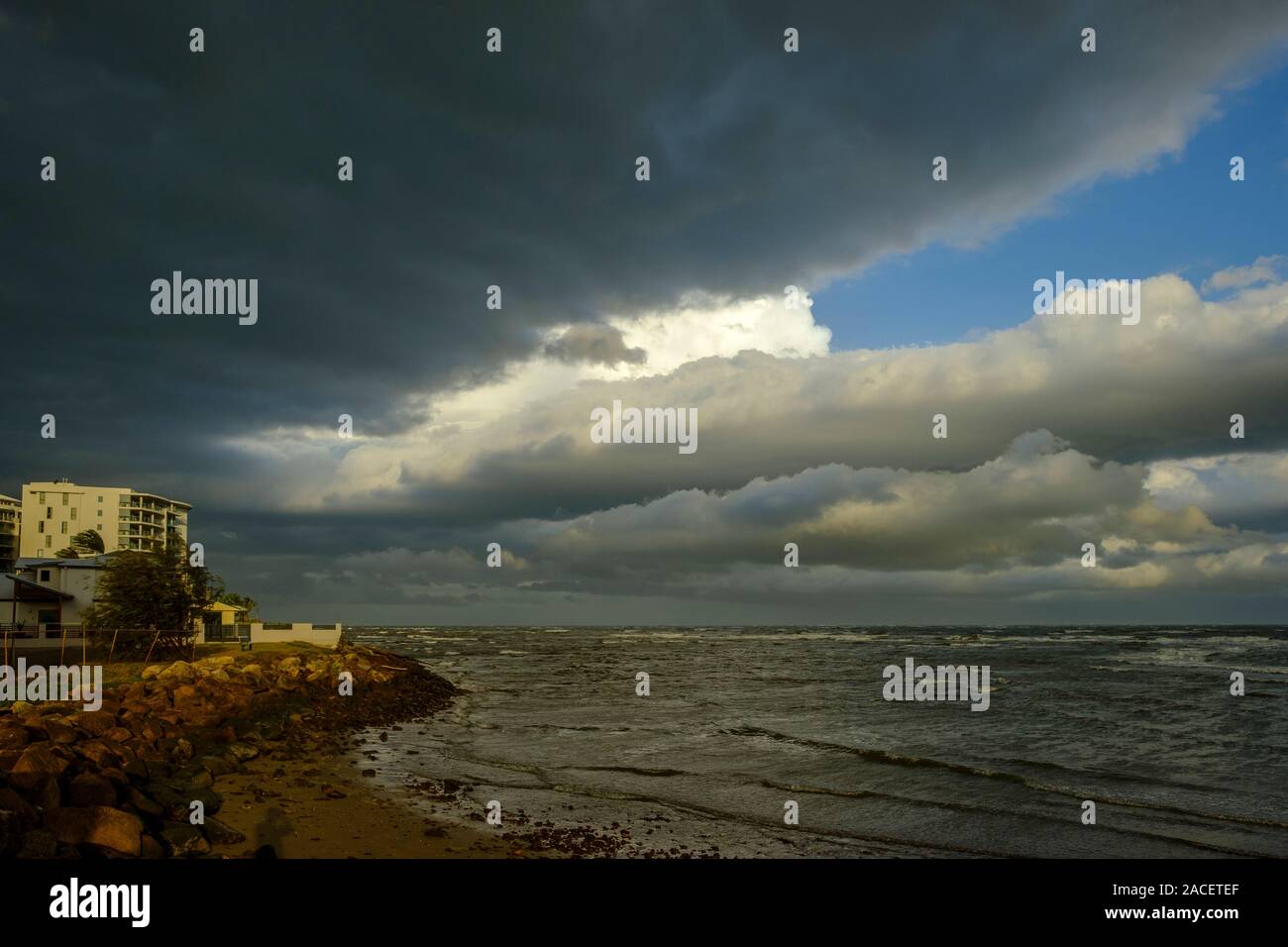 Stürmisches Wetter in Woody Point Stockfoto