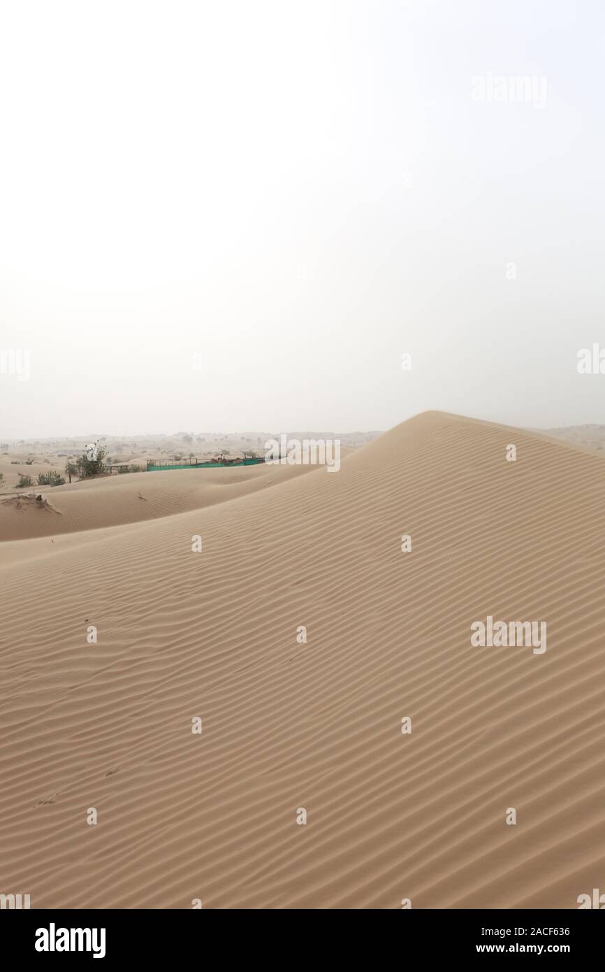 Arabische Wüste Landschaften in Dubai, VAE Stockfoto