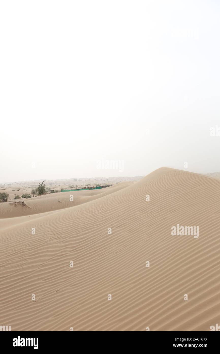 Arabische Wüste Landschaften in Dubai, VAE Stockfoto