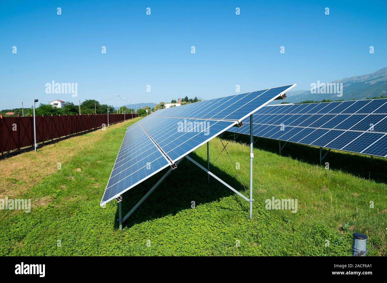 Solarkraftwerk Stockfoto