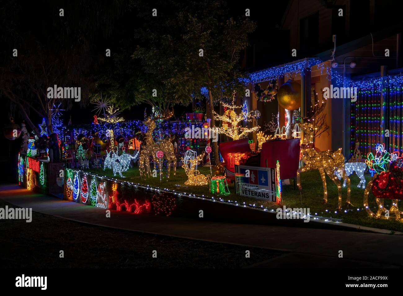 Weihnachtsschmuck, Doreen, Victoria, Australien Stockfoto