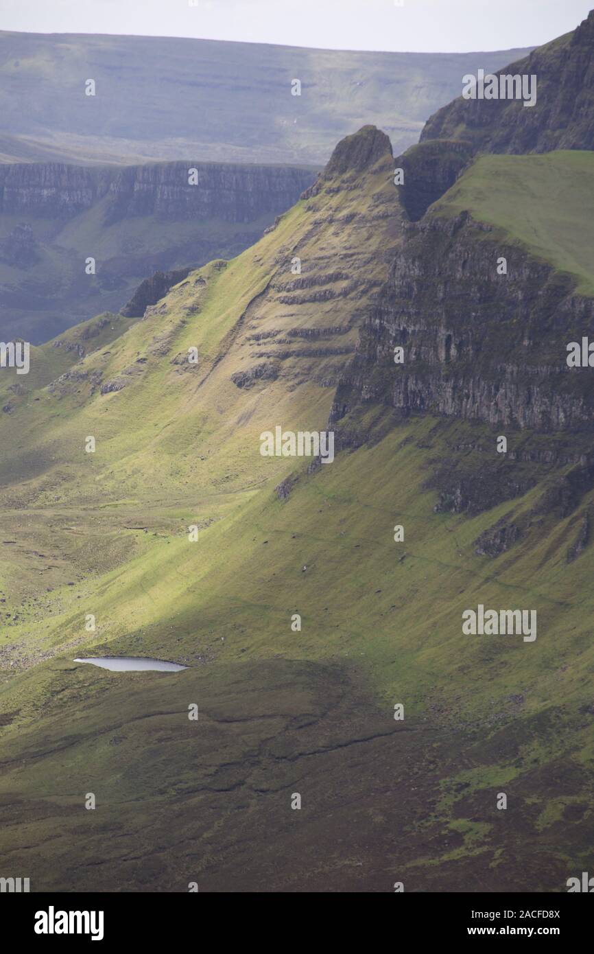 Den schottischen Bergen der Grünen Stockfoto