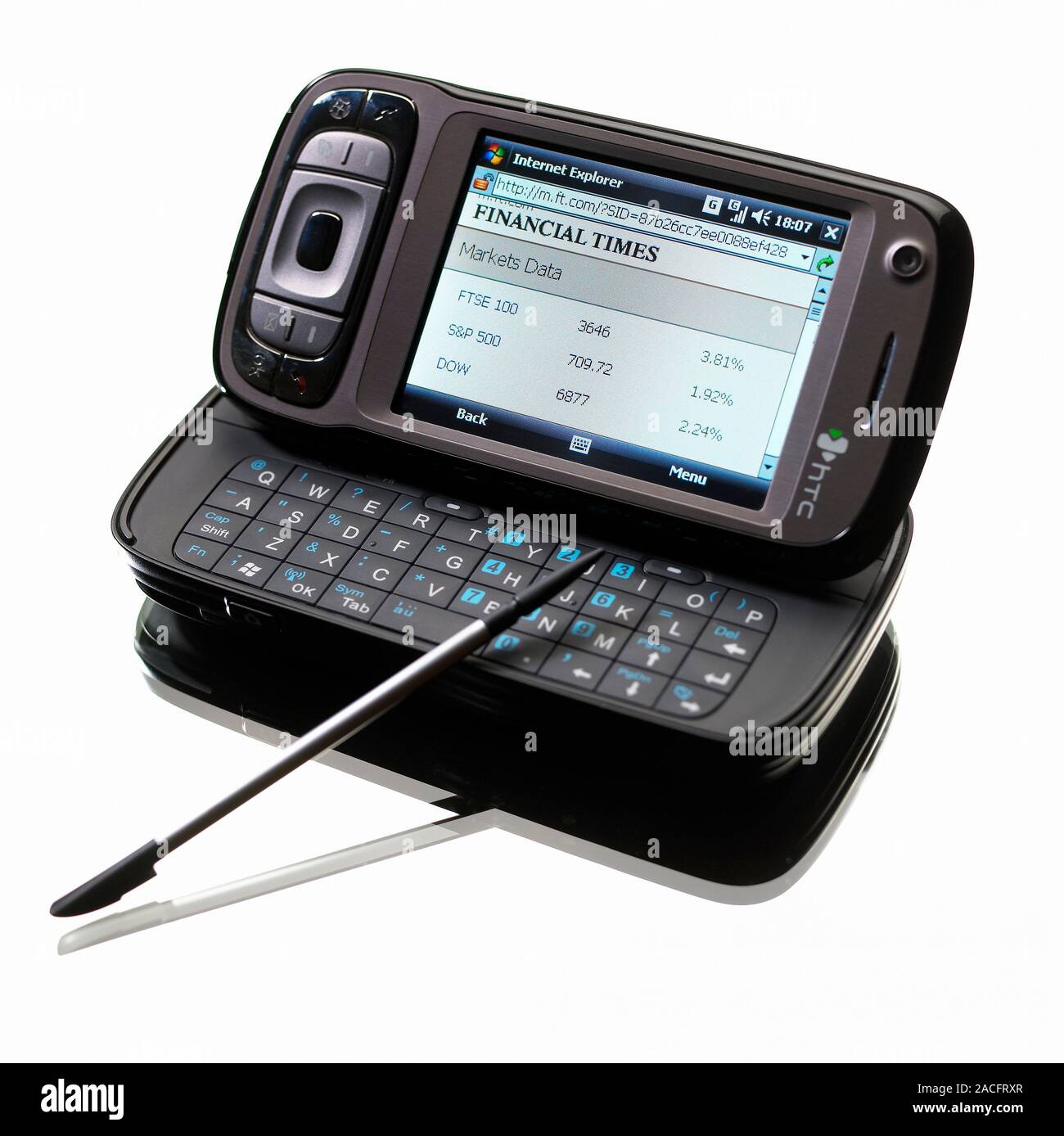 3G-PDA (Personal Digital Assistant). Dies ist ein 3G (dritte Generation)-fähigen mobilen Gerät und Telefon. Es kombiniert die Fähigkeit eines PDA Stockfoto