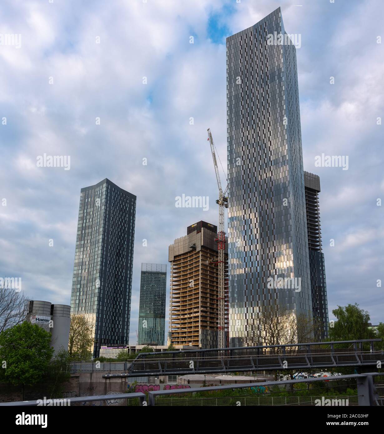 Deansgate Square Entwicklung Stockfoto