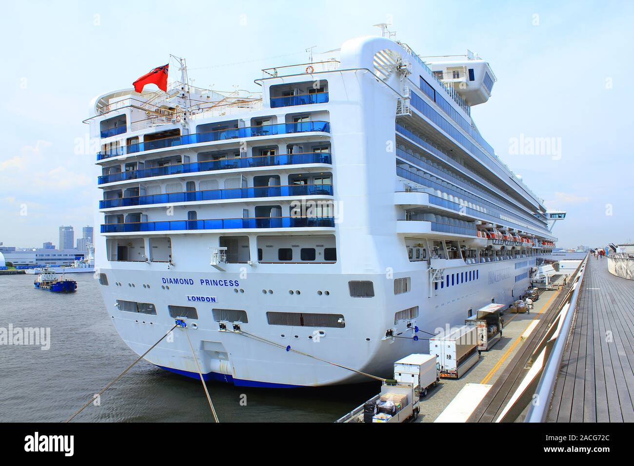 Diamond Princess in Yokohama, Japan Stockfoto