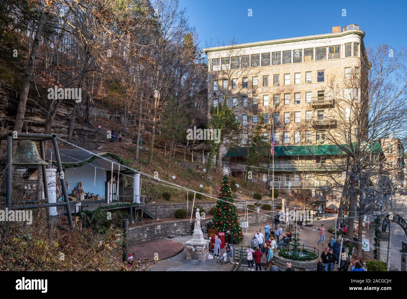 Gebäude in Eureka Springs Stockfoto