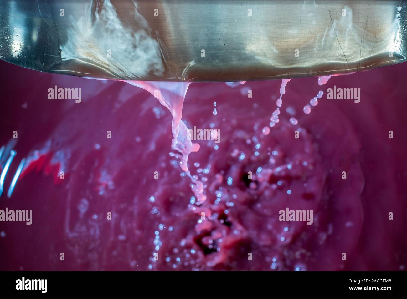 Montalcino Tal, Siena, Luxus Weinberg und den Anbau von Weintrauben, Verarbeitung und Pflege im Land der roten und weißen toskanischen Weine wie Brunello Stockfoto