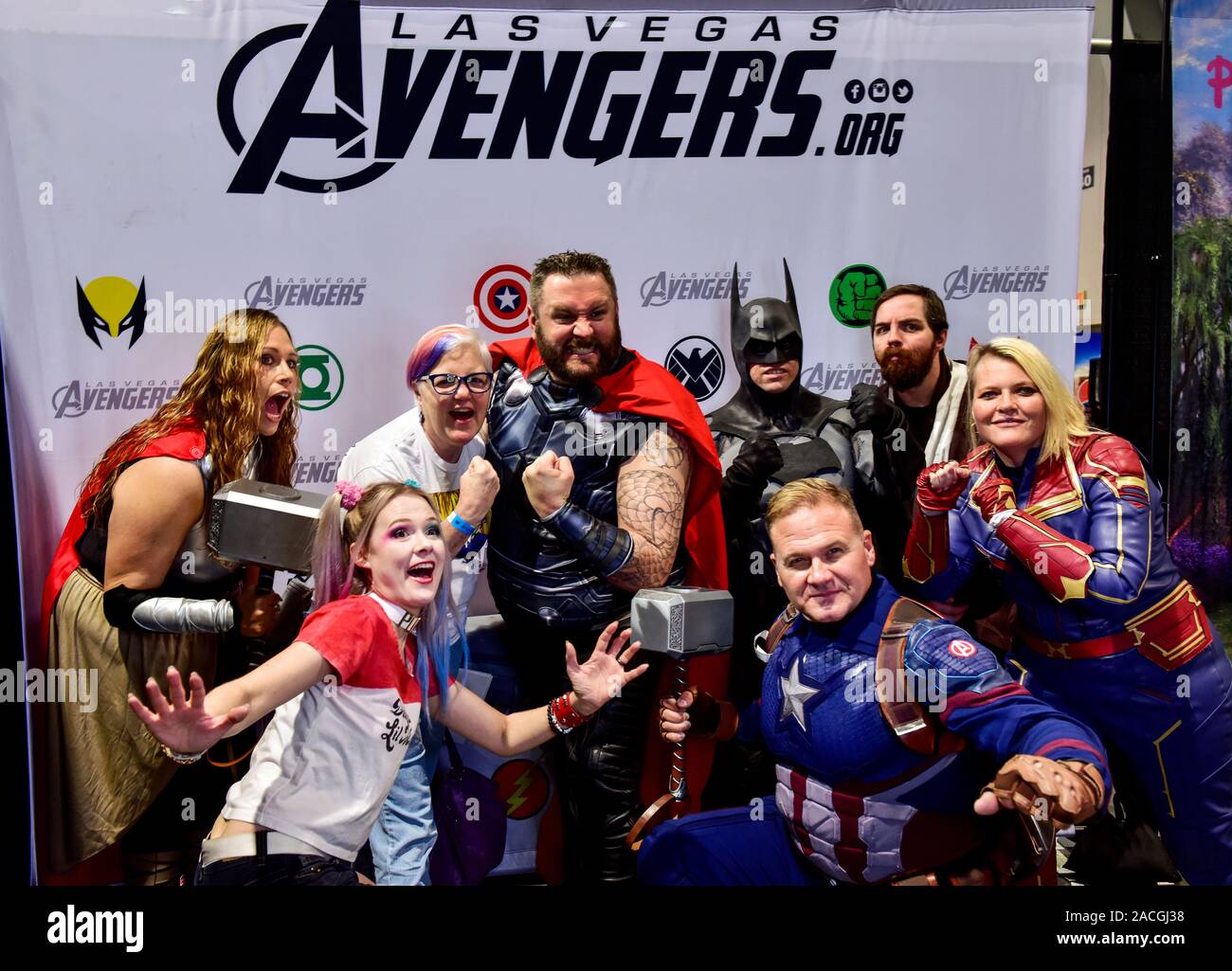 ComicCon Las Vegas, The Avengers Stockfoto