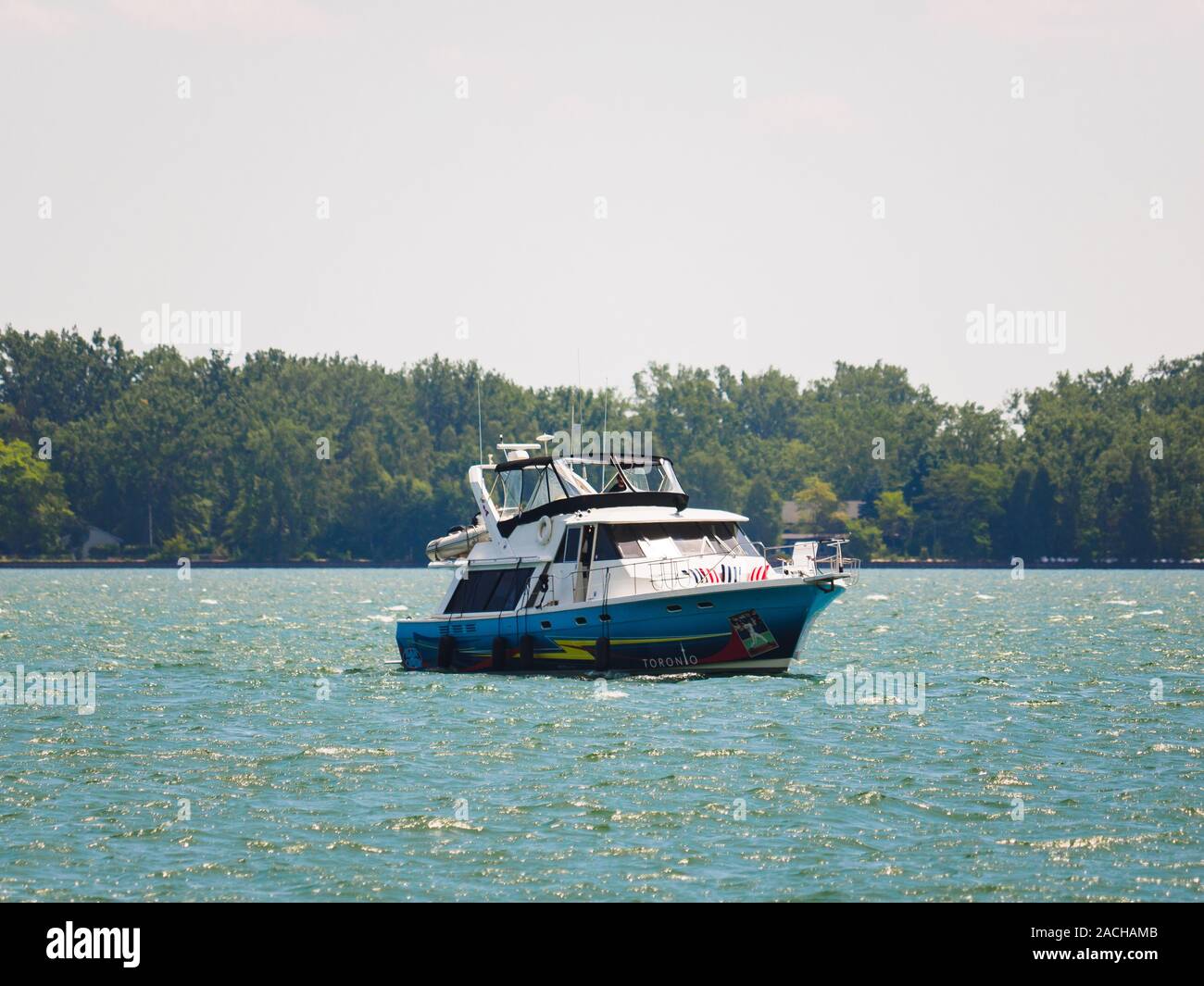 Bootstouren auf dem Lake Ontario. Stockfoto