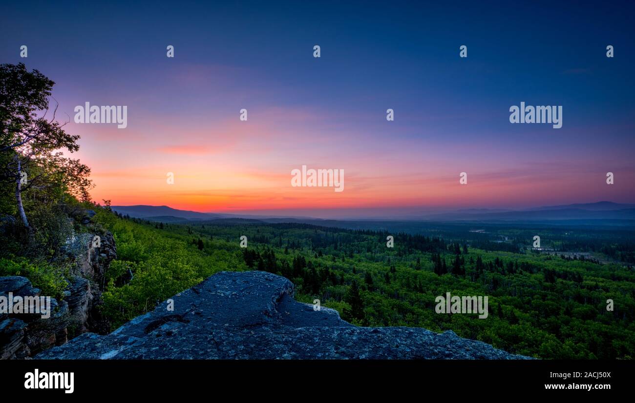 Sonnenaufgang im Nationalpark Banff, Canadian Rockies Stockfoto