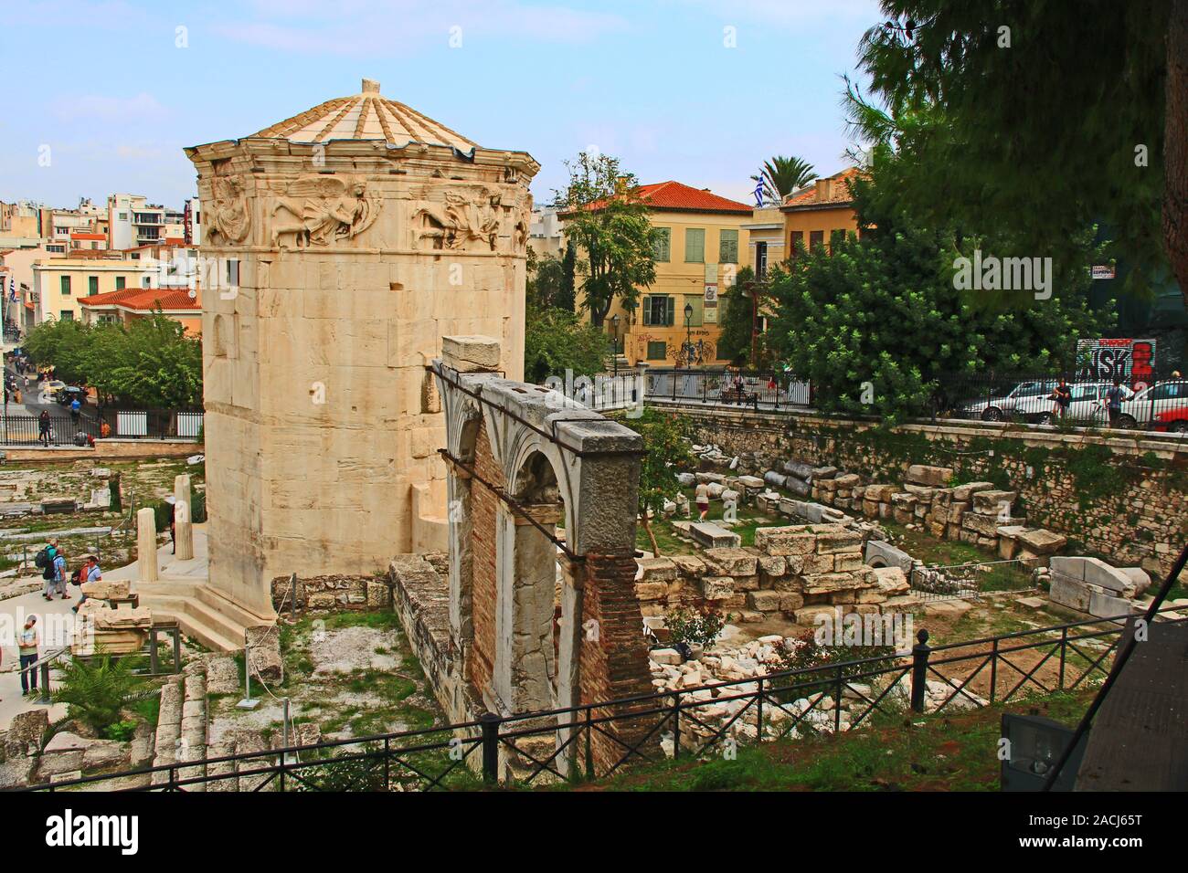 Römische Agora in der Nähe der Turm der Winde, Athen, Griechenland Stockfoto