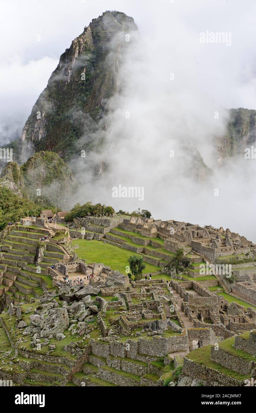 Wie Hoch Liegt Machu Picchu Machu Picchu, Peru. Die Inkastadt Machu Picchu liegt hoch in den Anden
