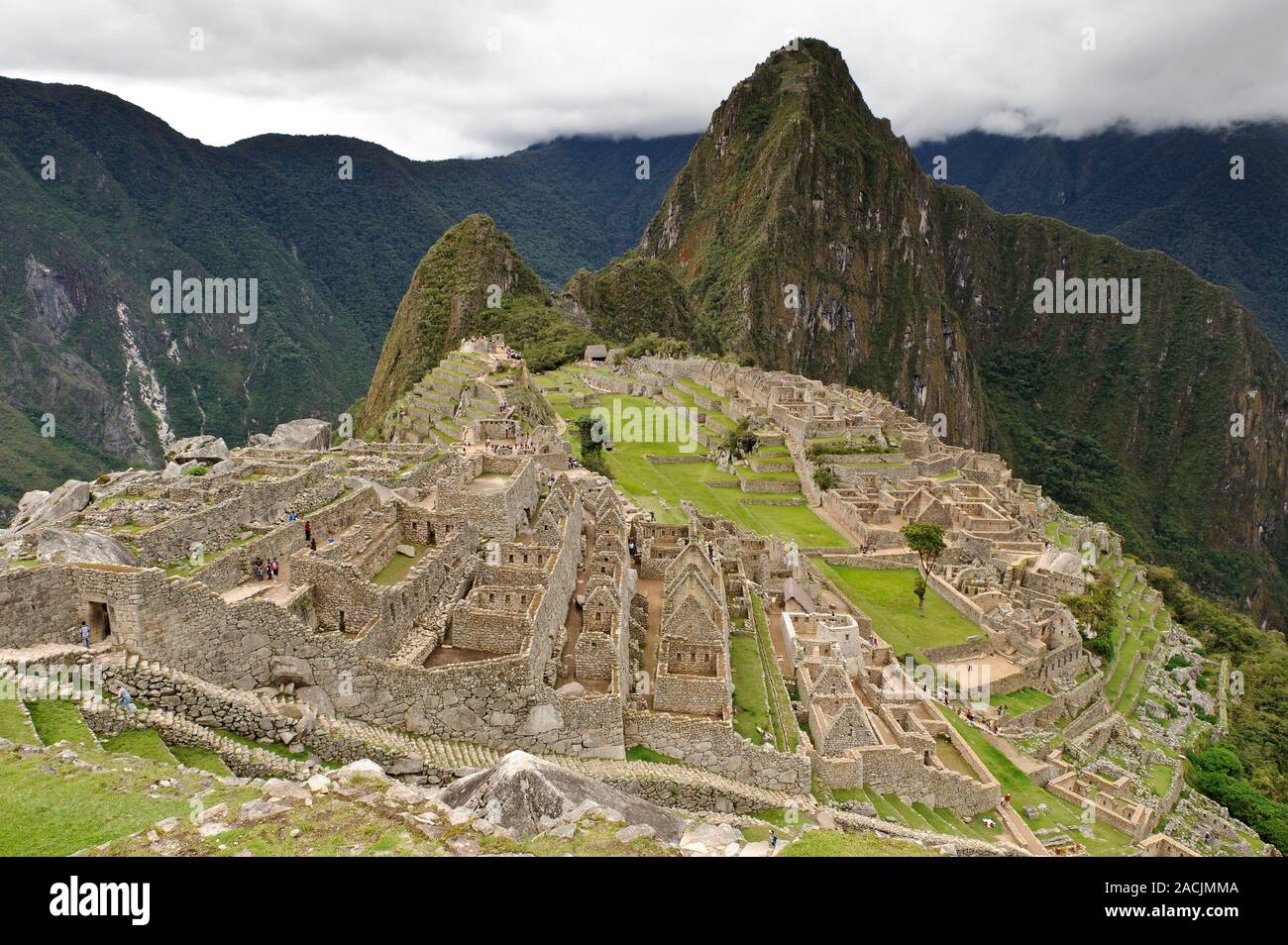 Machu Picchu, Peru. Die Inkastadt Machu Picchu liegt hoch in den Anden