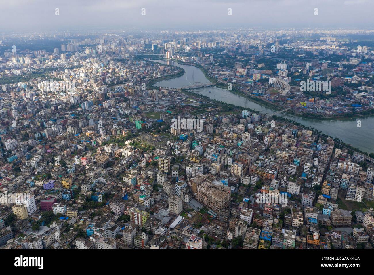 luftaufnahme-von-dhaka-der-hauptstadt-von-bangladesch-stockfotografie