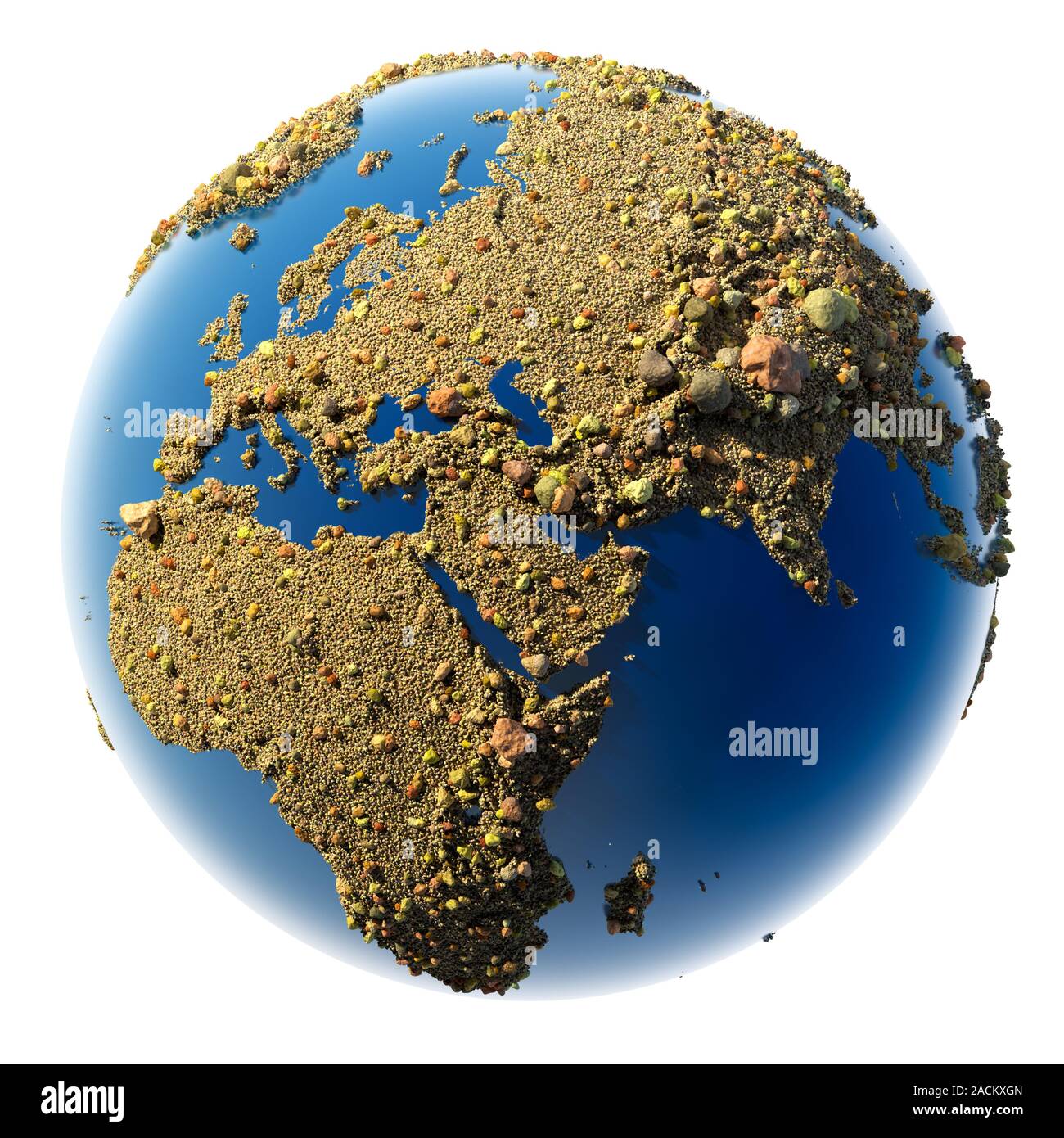 Sandige Erde Stockfoto