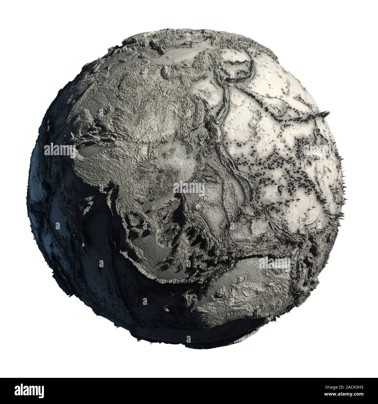 Toten Planeten Erde Stockfoto