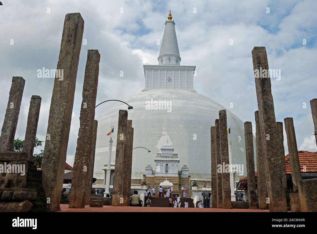 Seya ruvanveli Dagoba, Anuradhapura, UNESCO-Weltkulturerbe, Sri Lanka, Ceylon, South Asia, Asien Stockfoto