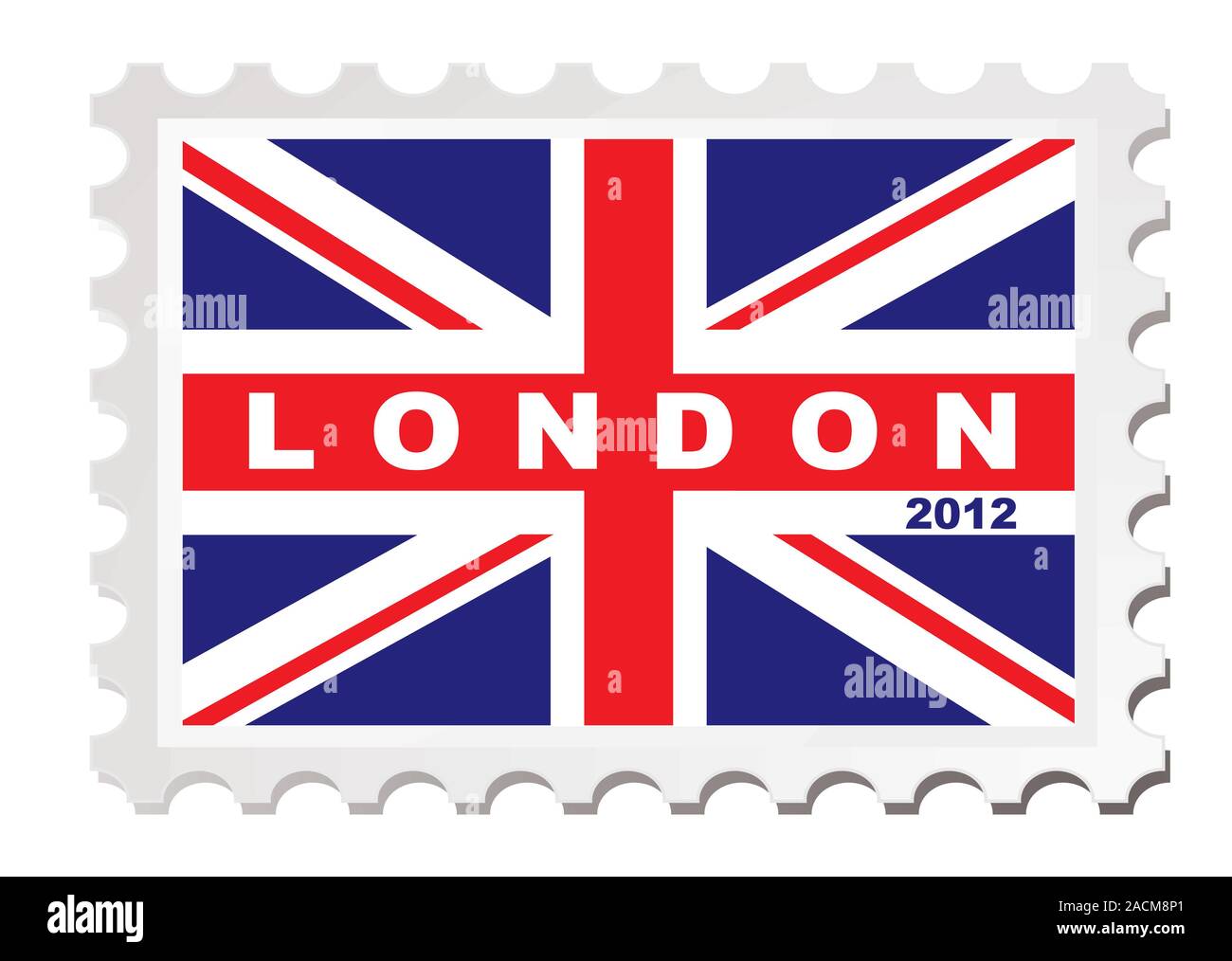 London 2012 Stempel Stockfoto