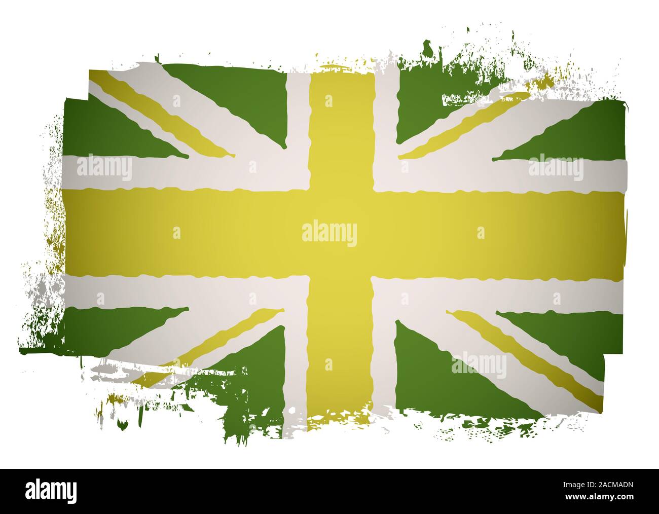 Grüne Britische Flagge Stockfoto
