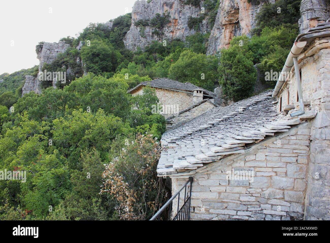 Kloster von Agia Paraskevi auf Monodendri die Vikos Schlucht Griechenland Stockfoto