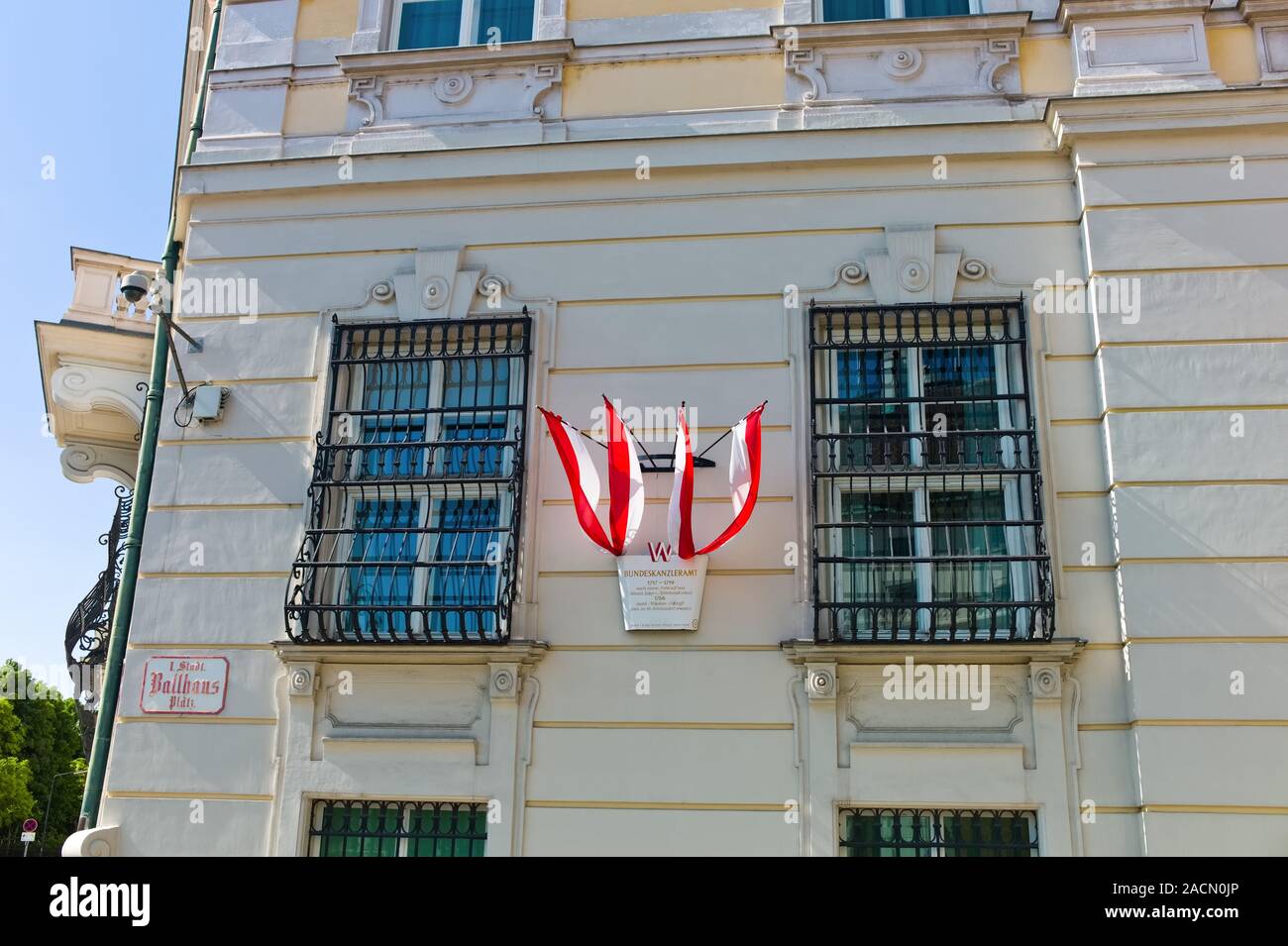 Österreich, Wien, Ballhausplatz, Bundeskanzleramt Stockfoto