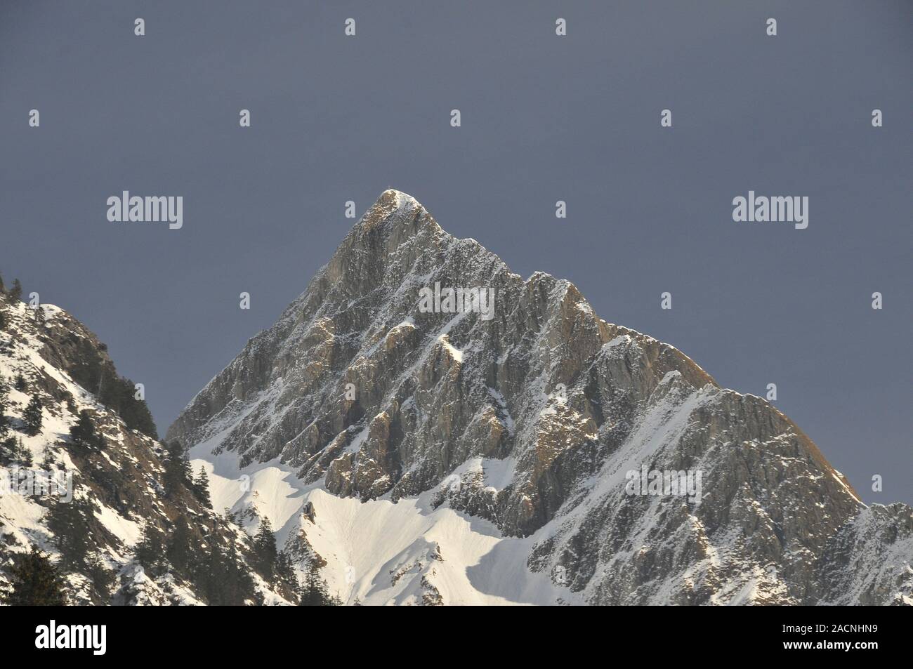 Gipfel der Höfats, 2259 m, in der Nähe von gerstruben Oberstdorf, Allgäuer Alpen, Allgäu, Bayern, Deutschland, Europa Stockfoto
