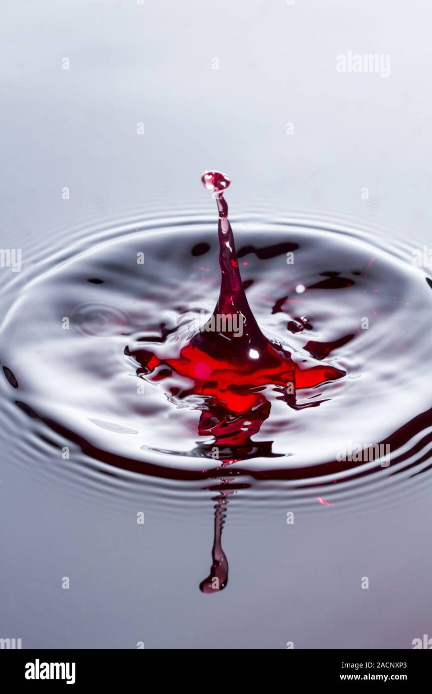 Wein droplet Stockfoto