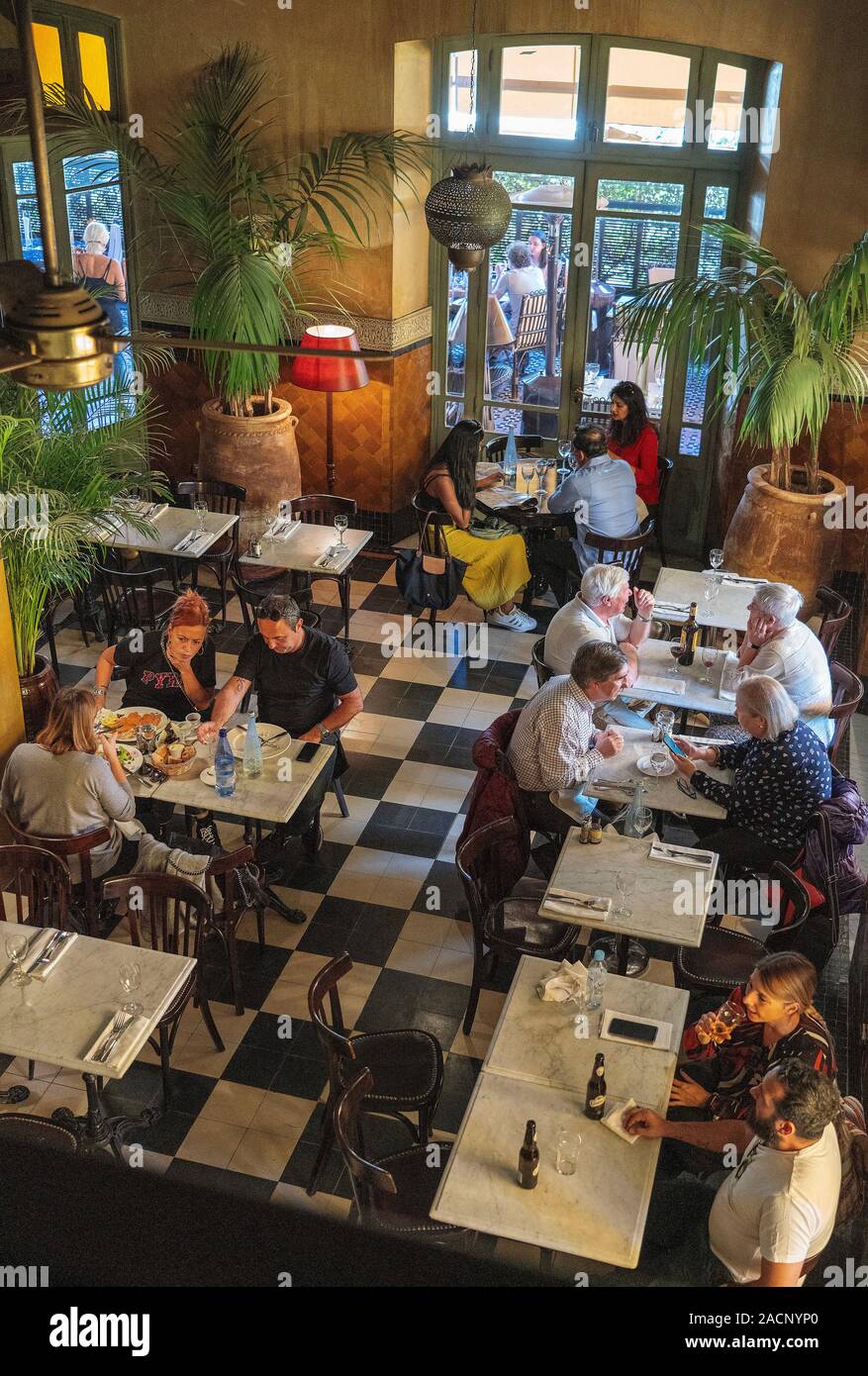 Grand Cafe de la Poste, Marrakesch Stockfoto