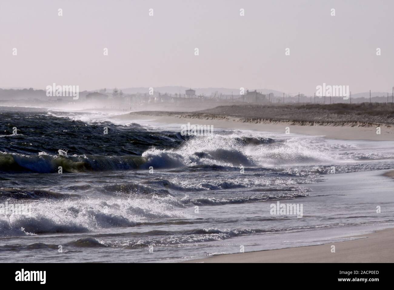 Gewaltsame Strand Stockfoto