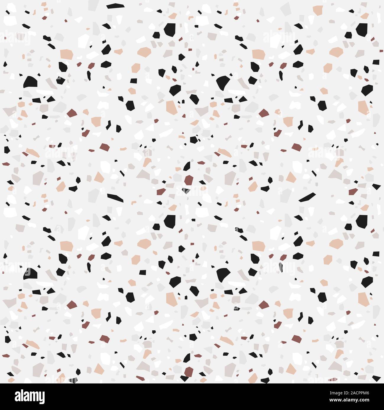 Terrazzo nahtlose Muster. Pastellfarben Hintergrund. Stock Vektor
